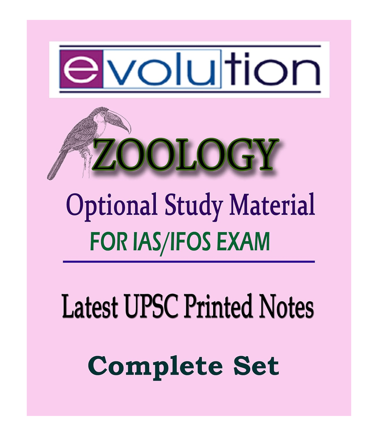 Evolution Zoology Printed Class Notes for IAS and IFoS Examination