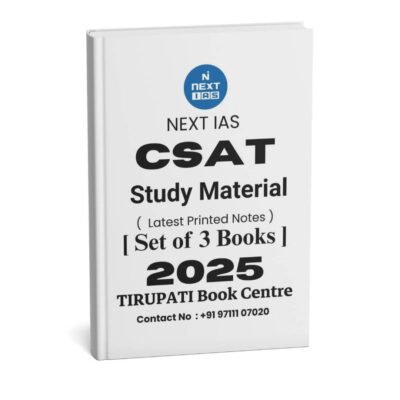 Next IAS CSAT ( Study Material - Set Of 3 Books ) Printed Notes | B&W
