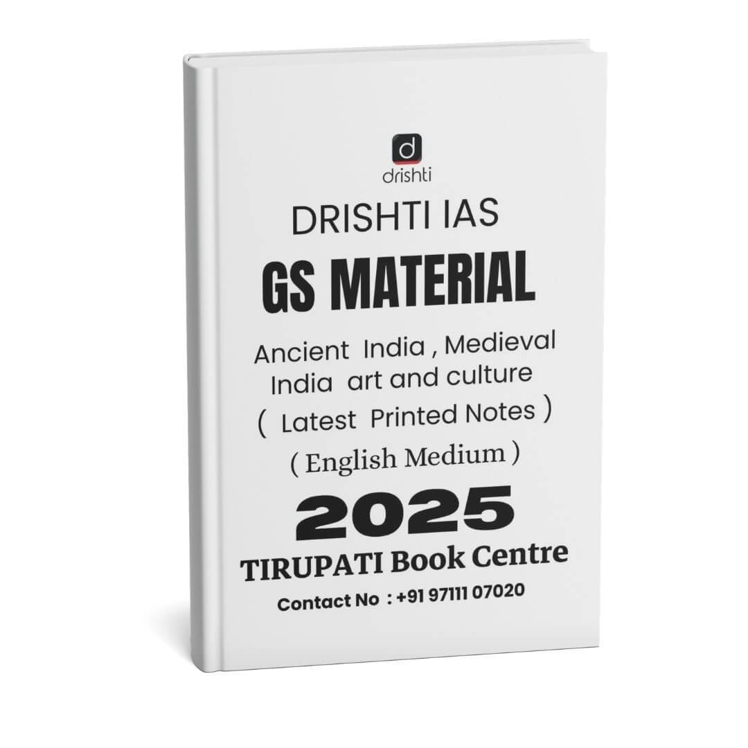 Drishti IAS ( GS Material ) Ancient India, Medieval India Art & Culture - Printed Notes | B&W