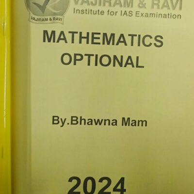 IAS UPSC (MAINS) 2024 Vajiram and Ravi Mathematics Optional