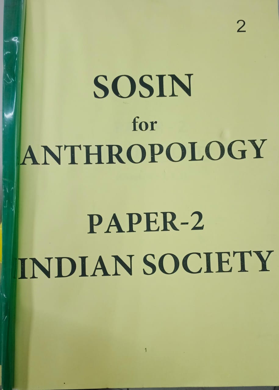 Anthropology,IAS UPSC (MAINS) Social, Indian Society