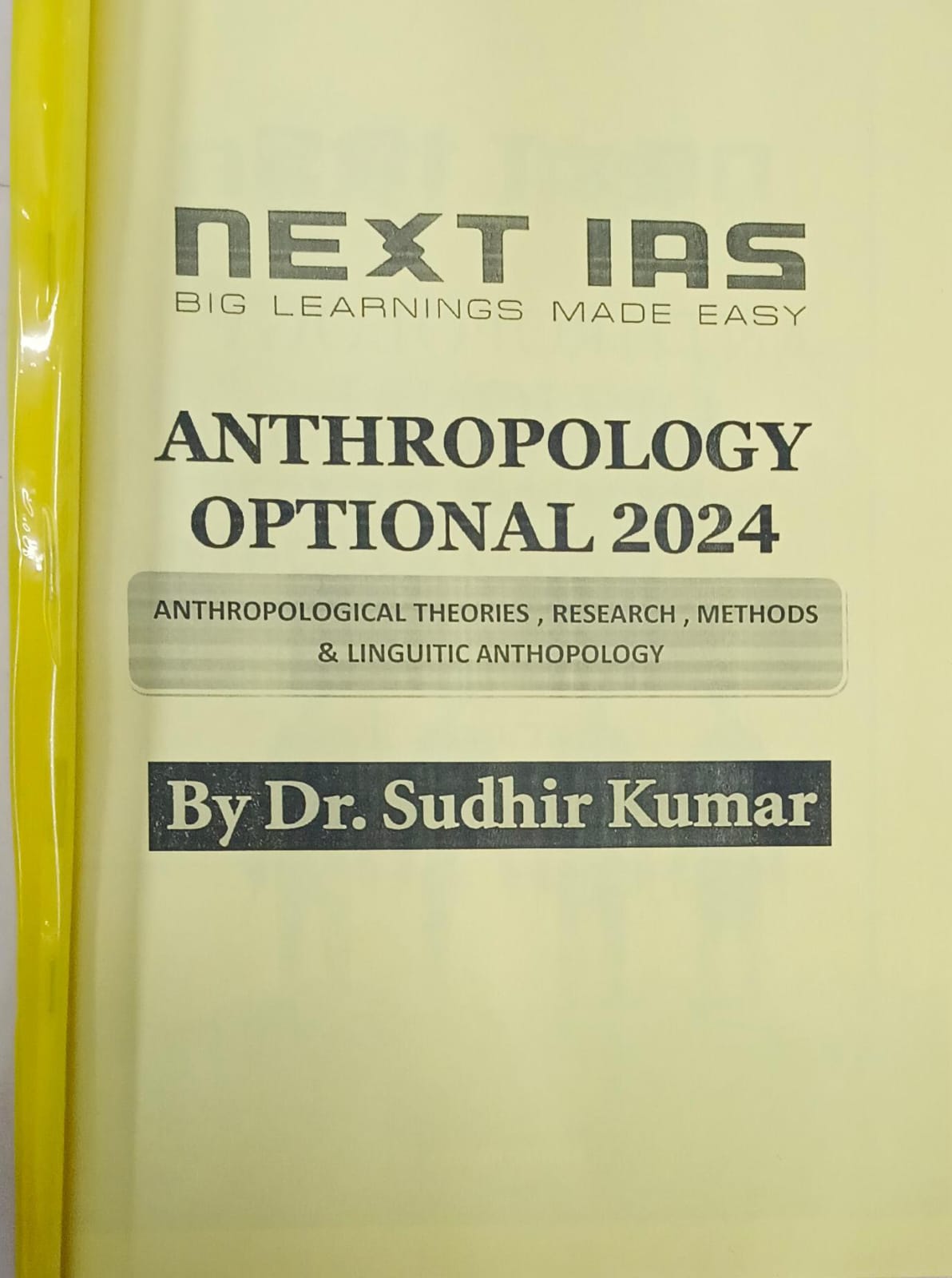 NEXT IAS AnthropologyOptional by Dr.SUDHIR KUMAR UPSC - Image 2