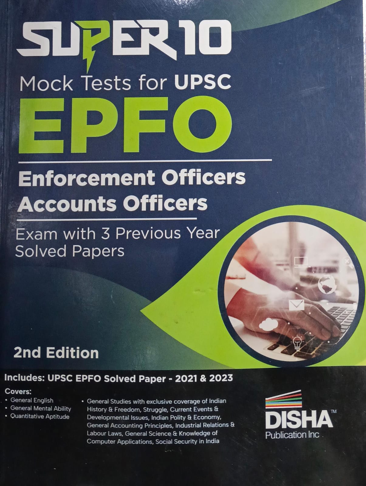 Super 10 Mock Tests for UPSC EPFO, 2nd Edition, DISHA,