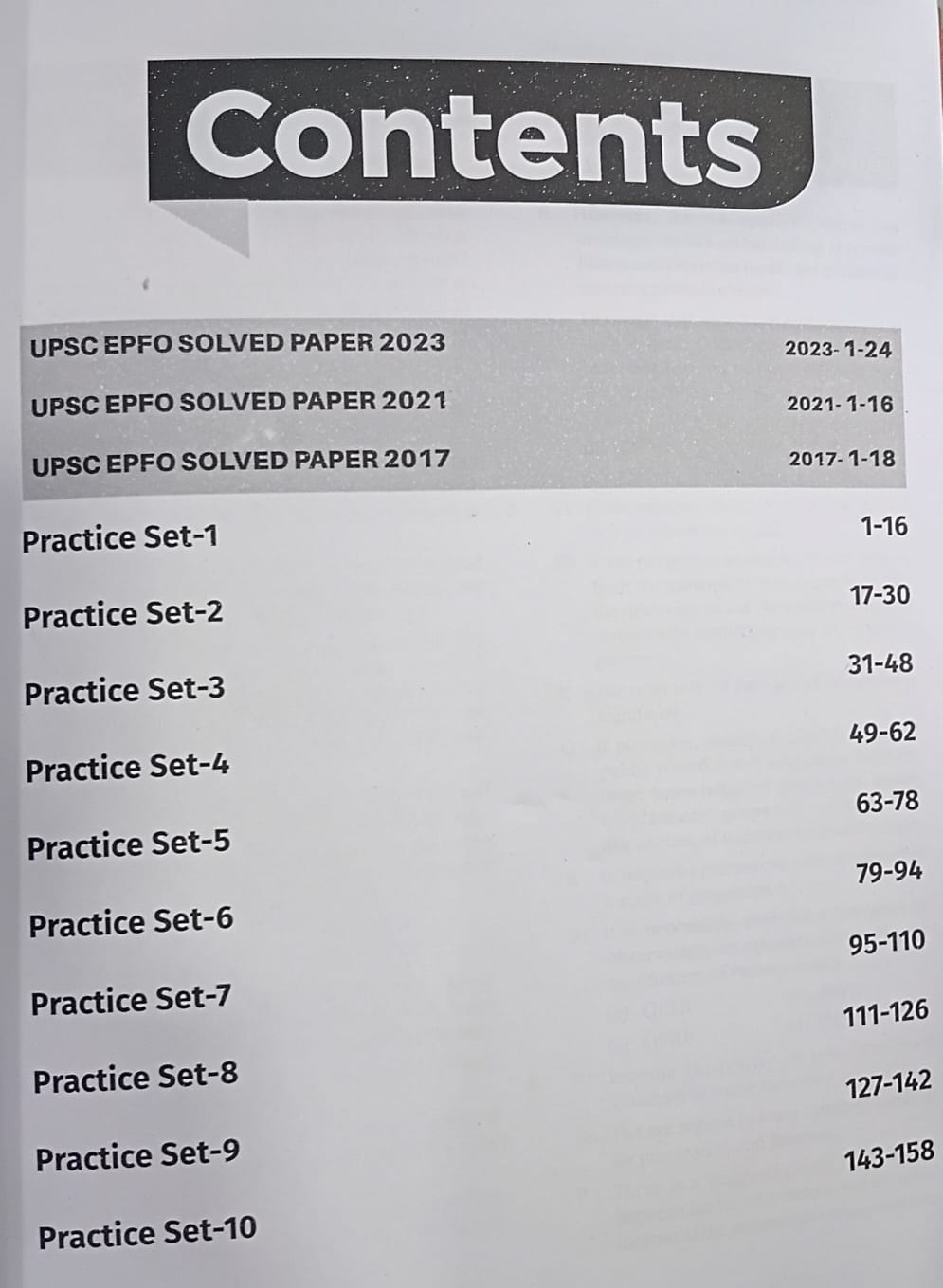 Super 10 Mock Tests for UPSC EPFO, 2nd Edition, DISHA, - Image 2