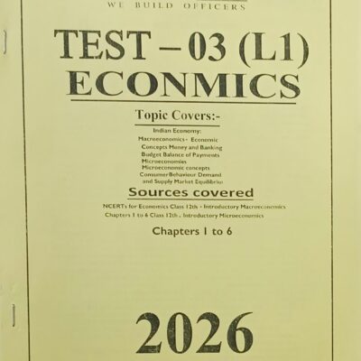 Forum IAS, Prelims Test Series 2026, Level -1 ,Test -3