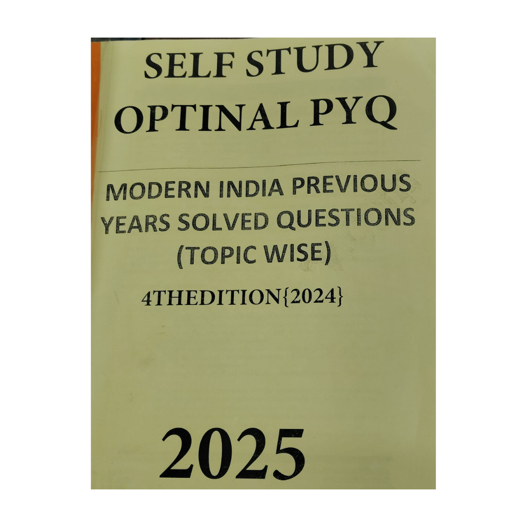 SELF STUDY OPTIONAL PYQ