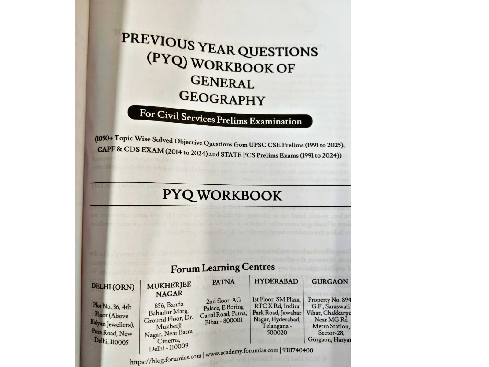 Forum IAS UPSC Prelims Toolkit Topic-Wise PYQs (35 Years)General Geography - Image 2