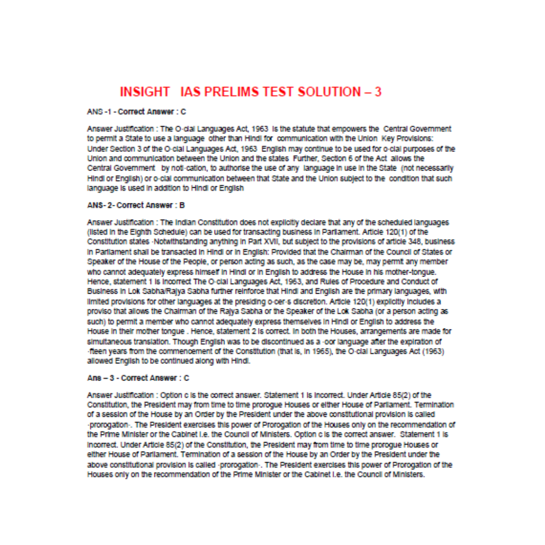 INSIGHTS IAS Prelims Test Series 2026 Test 3 - Image 3