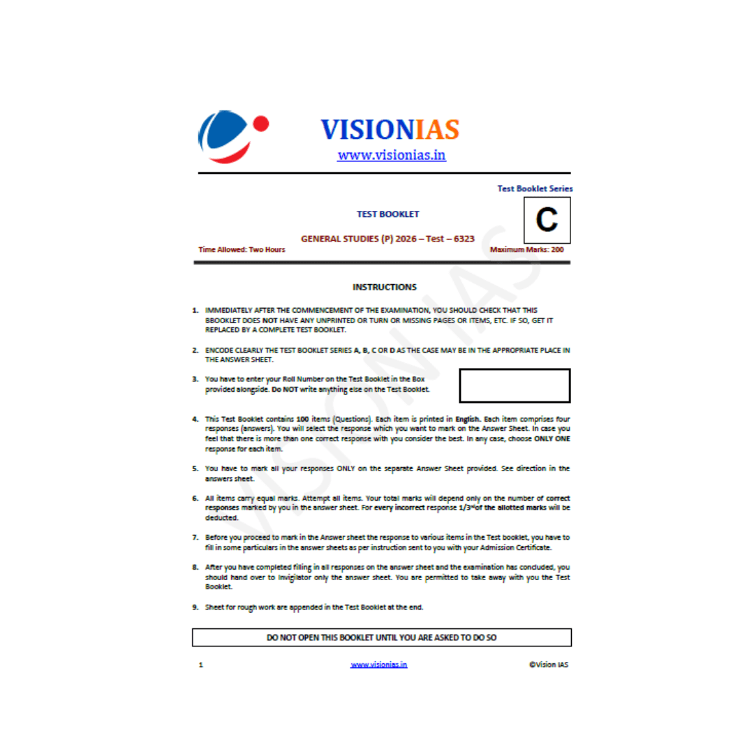 Vision IAS Test -14 Modern India Pre-2026 - Image 3