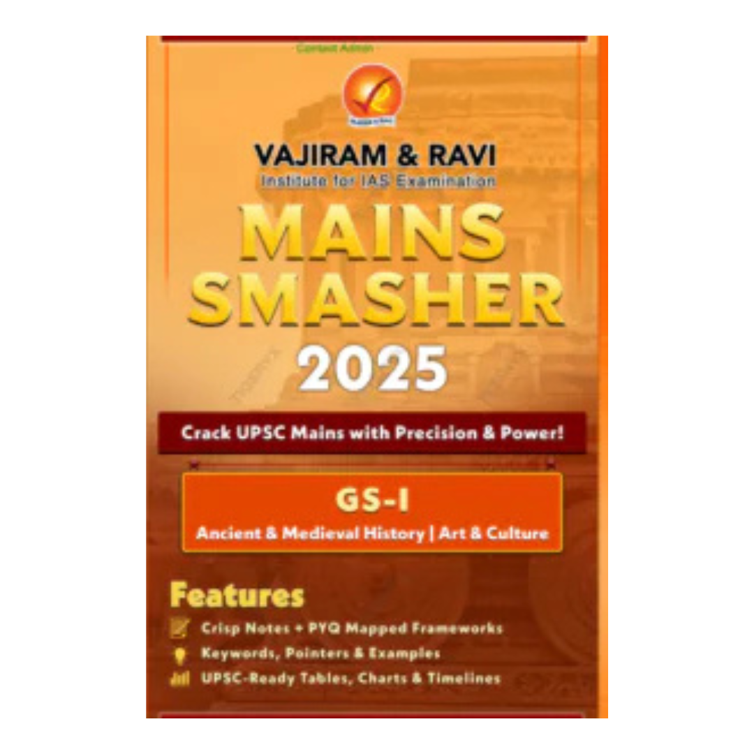 Vajiram & Ravi Mains Smasher 2025 G S-I Ancient & Medieval History I Art & Culture