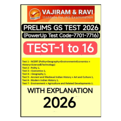 Vajiram & Ravi Prelims GS 2026 Power-Up Test Series | Tests 1–16