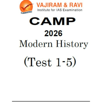 Vajiram & Ravi CAMP 2026 – Modern History (Test Series 1–5)
