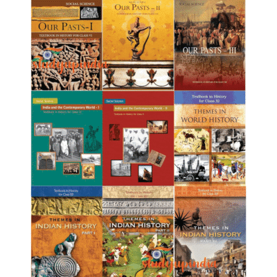 ALL NCERT HISTORY BOOKS FOR Class - 6 TO 12 (ENGLISH MEDIUM) IN COMBO PACK for UPSC Prelims / Main / IAS / Civil Services / IFS / IES / ISS / CISF / CDS / SCRA / IFS / NDA (9 BOOKS)