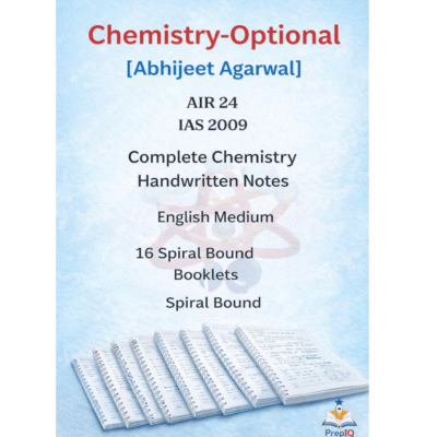 Chemistry Optional Complete Notes by Abhijeet Agarwal (IAS 2009, AIR 24)