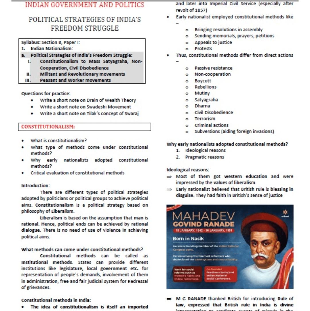Shubhra Ranjan Political Science Printed Notes Paper-1 Section-B (2026 Edition) - Image 3