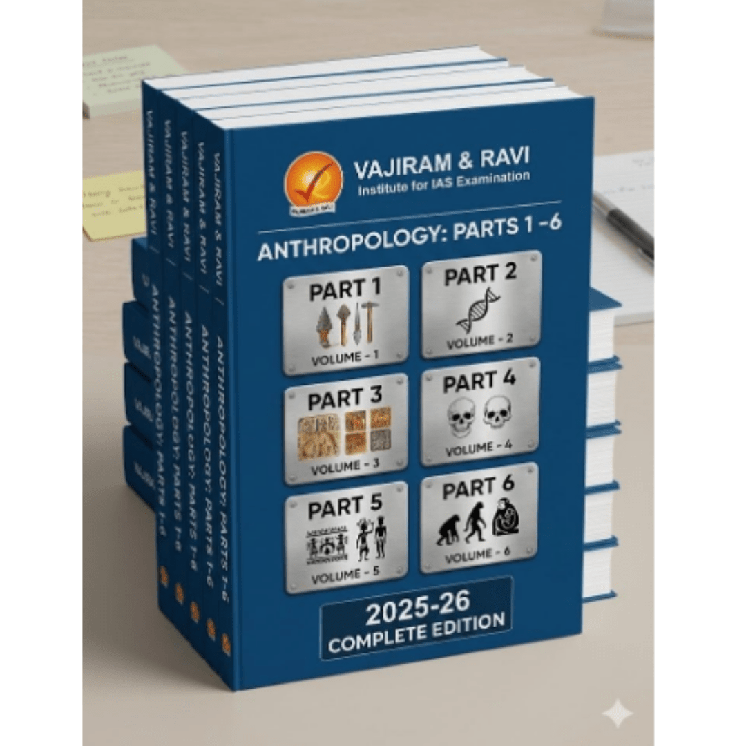 Vajiram & Ravi Anthropology Optional Notes (Part 1–6) – UPSC 2025–26 Edition