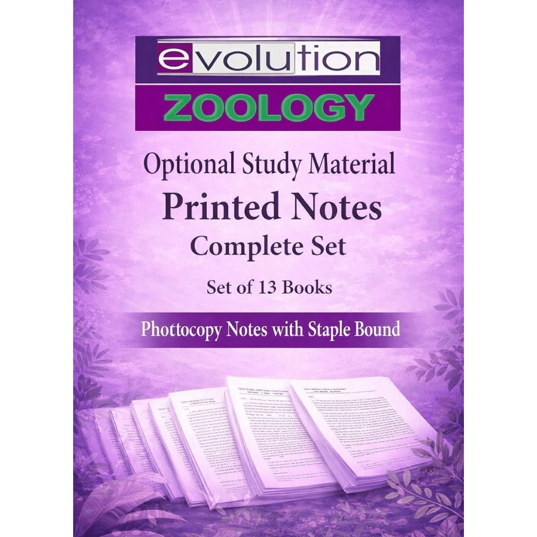 Evolution Zoology Optional Study Material – Complete Set (Printed Notes)