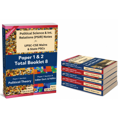 PSIR Notes 2025 for UPSC Mains – Paper 1 & 2 (Complete 8 Booklet Set)
