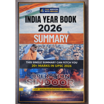 India Year Book 2026 Summary (Civil Services Exam Preparation) Neelesh Sir