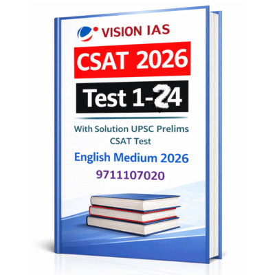Vision IAS CSAT 2026 Prelims Test Series (Test 1 to 24) – English Medium