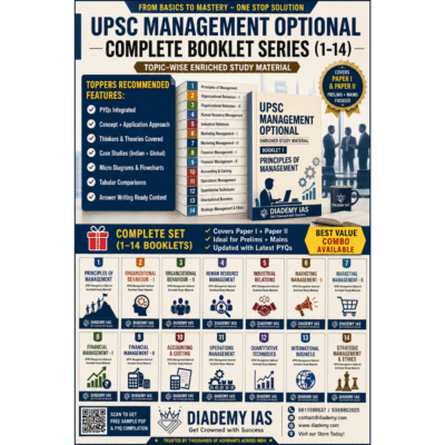 UPSC Management Optional Booklet Series (1–14)