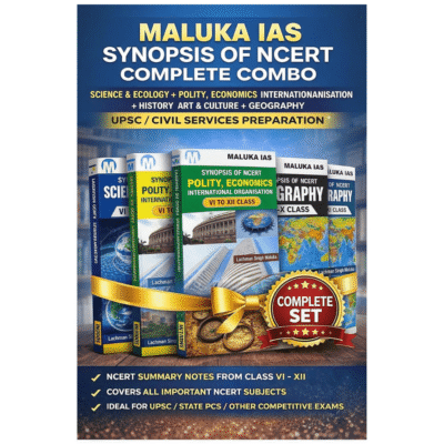 Maluka IAS Synopsis of NCERT Complete Combo | Class 6-12 Summary Notes for UPSC & State PCS
